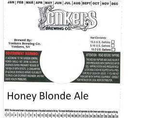 Yonkers Brewing Company Honey Blonde Ale December 2016