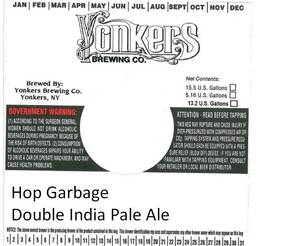 Yonkers Brewing Company Hop Garbage Double India Pale Ale December 2016