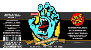 Strike Brewing Co Imperial Amber Ale December 2016