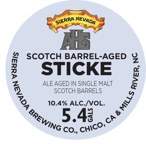 Sierra Nevada Scotch Barrel-aged Sticke December 2016