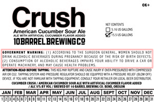 10 Barrel Brewing Co. Cucumber Crush December 2016