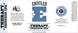 Entitled Beer Company Therapy Session IPA