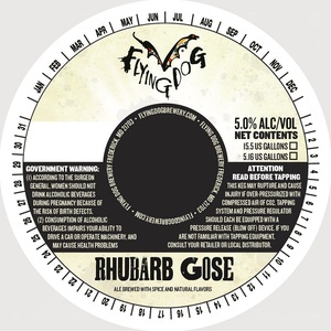 Flying Dog Rhubarb Gose December 2016