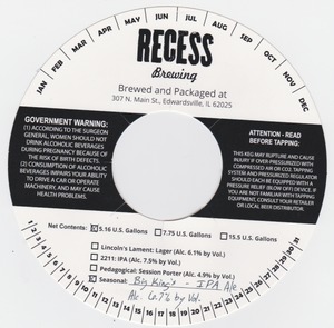 Recess Brewing Big King's