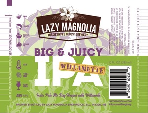 Lazy Magnolia Brewing Company Big And Juicy December 2016