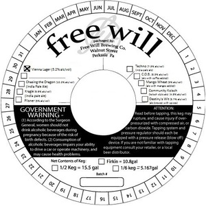 Free Will Vienna Lager December 2016