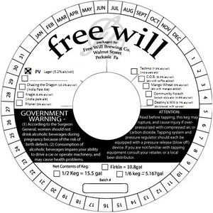 Free Will Pv Lager December 2016