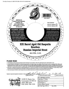 North Coast Brewing Co Barrel Aged Old Rasputin