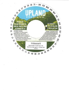 Upland Brewing Company Iridescent January 2017