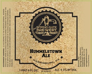 Spring Gate Brewery Hummelstown Ale