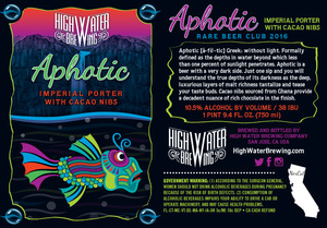 High Water Brewing Aphotic