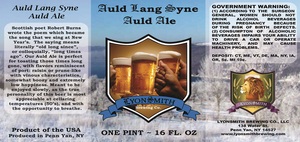Auld Lang Syne Auld Ale November 2016