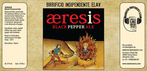 Birrificio Indipendente Elav Aeresis December 2016