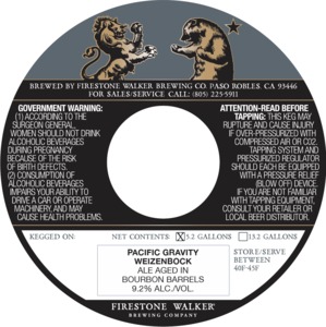 Firestone Walker Brewing Company Pacific Gravity Weizenbock November 2016