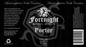 Fortnight Brewing Porter November 2016