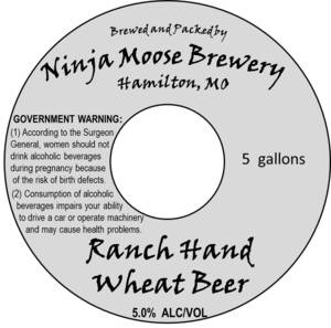 Ninja Moose Brewery Ranch Hand Wheat Beer