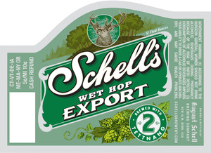 Schell's Wet Hop Export December 2016