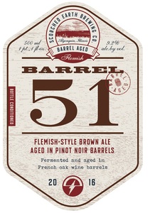 Barrel 51 Flemish-style Brown Ale December 2016