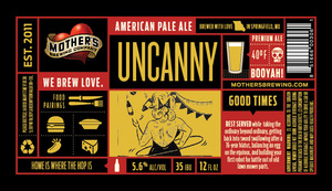 Mother's Brewing Company Uncanny American Pale Ale December 2016