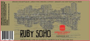 Urban Family Brewing Company Ruby Soho