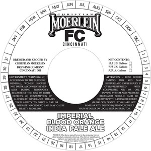 Christian Moerlein Fc Cincinnati Imperial Blood Orange IPA