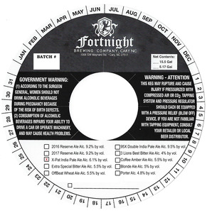 Fortnight Brewing X-pat IPA December 2016