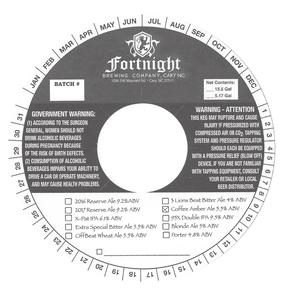 Fortnight Brewing Coffee Amber Ale December 2016