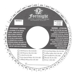 Fortnight Brewing Blonde Ale