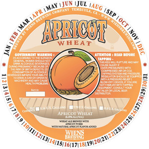 Wiens Brewing Company Apricot Wheat December 2016