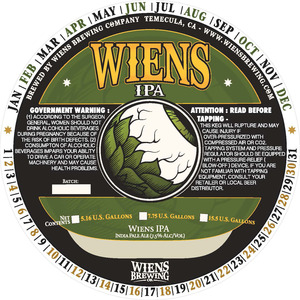 Wiens Brewing Company Wiens IPA