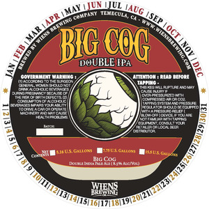 Wiens Brewing Company Big Cog December 2016