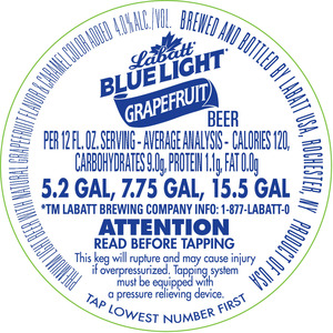 Labatt Blue Light Grapefruit