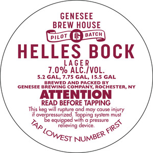 Genesee Brew House Helles Bock Lager