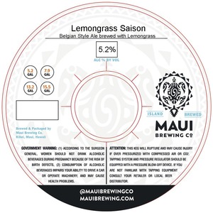 Maui Brewing Co. Lemongrass Saison