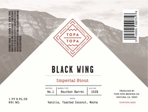 Topa Topa Brewing Company Black Wing January 2017