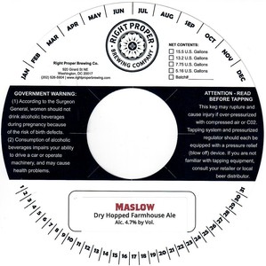 Maslow Dry-hopped Farmhouse Ale