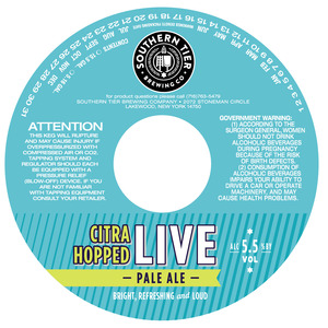 Southern Tier Brewing Co Citra Hopped Live