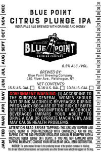Blue Point Brewing Company Blue Point Citrus Plunge IPA