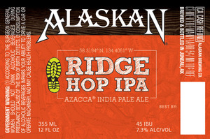 Alaskan Ridge Hop IPA December 2016