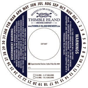 Thimble Island Brewing Company Experimental Series: India Pale Ale ###