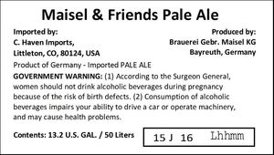 Maisel & Friends Pale Ale