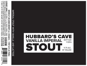 Hubbard's Cave Vanilla Imperial Stout