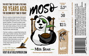 Belly Up Beer Company Moso Milk Stout January 2017