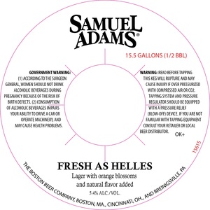 Samuel Adams Fresh As Helles December 2016