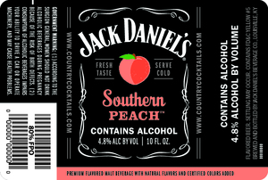 Jack Daniel's Country Cocktails Southern Peach
