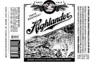 Highlander Devil's Hump Red Ale December 2016