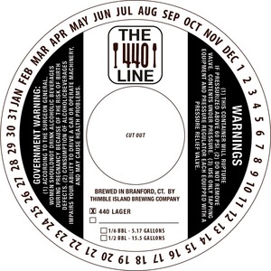 Thimble Island Brewing Company The 440 Line - 440 Lager