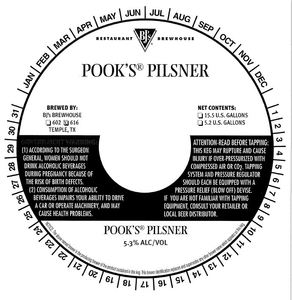 Bj's Pook's Pilsner December 2016