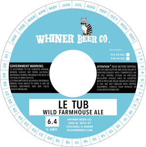 Whiner Beer Company Le Tub