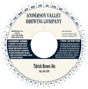 Anderson Valley Brewing Company Tidrick Brown